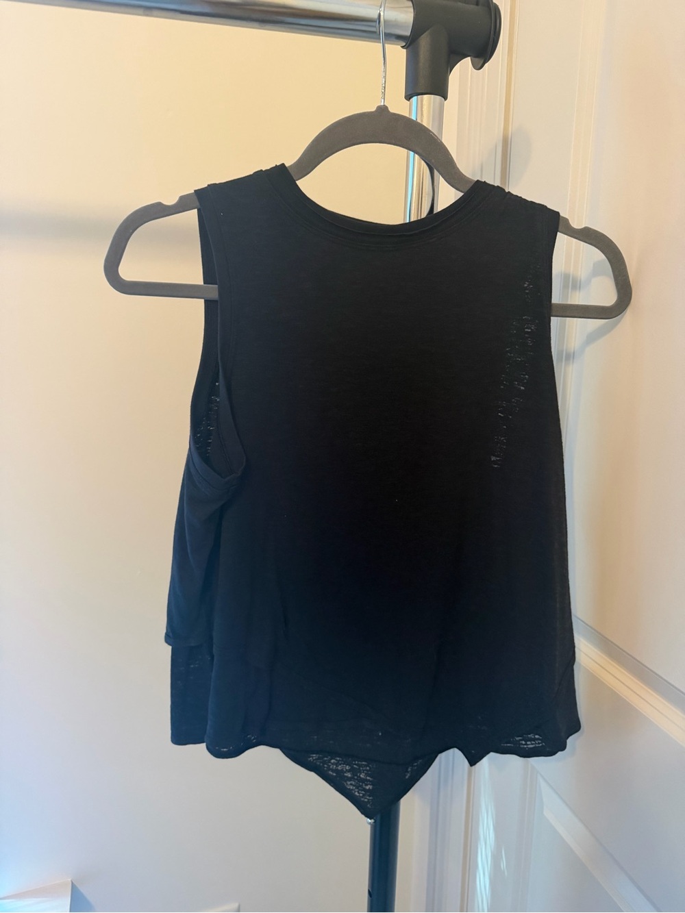 lululemon athletica Black Layered Sleeveless Tank